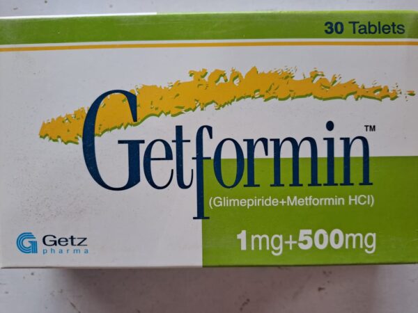 Getformin 1mg/500mg tablets